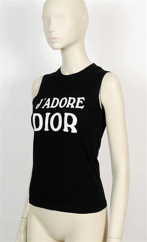 j'adore dior tank top|christian dior button up top.